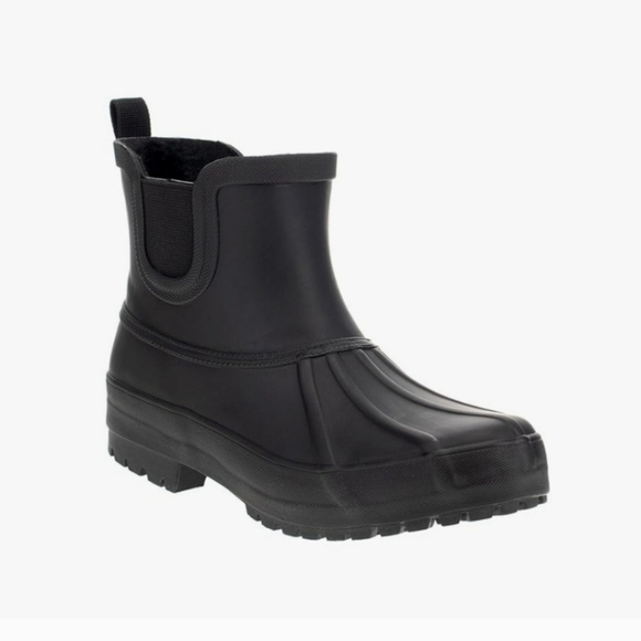 CHOOKA Women's Chelsea Rain Boots, Black, New - Picture 2 of 6